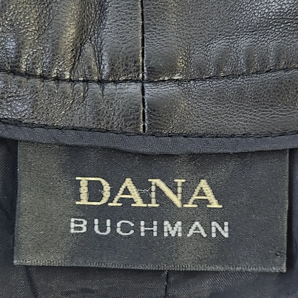 Dana Buchman Lamb Skin Leather Black Pants Size 2 - Picture 8 of 16